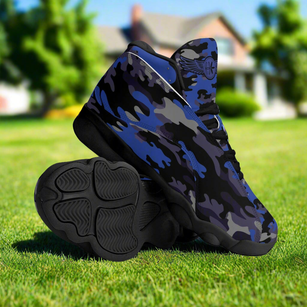 Blue Camo Sneakers for men by Highest Evolution