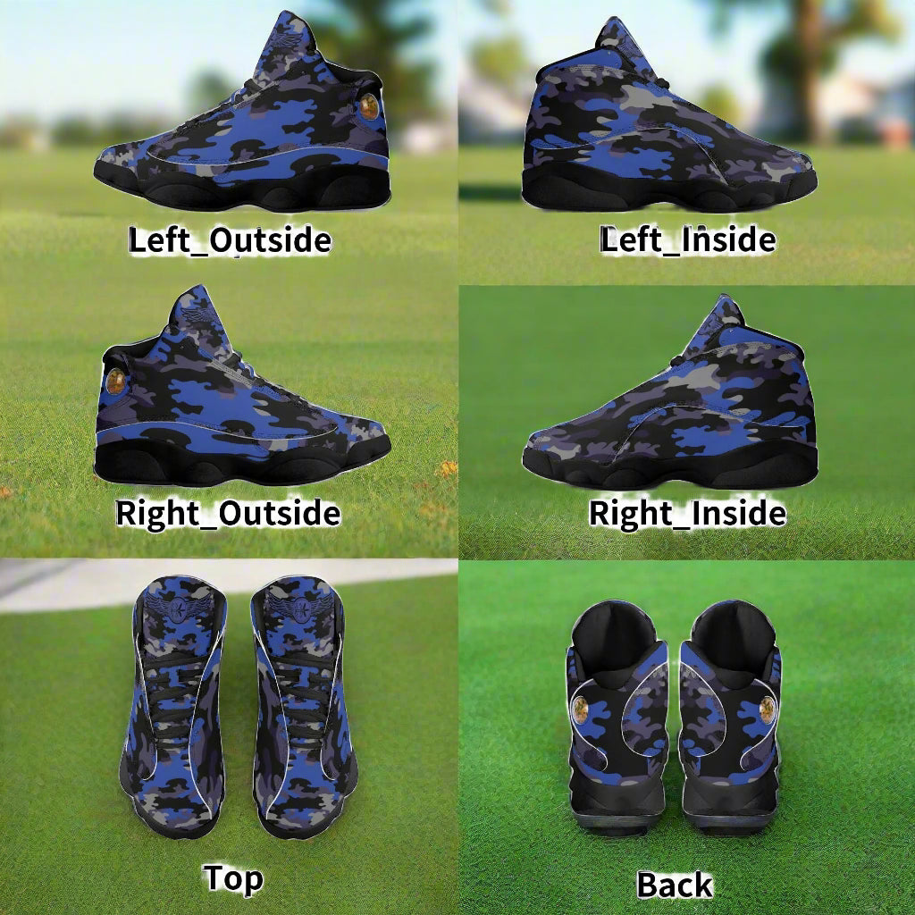Blue Camo Sneakers for men by Highest Evolution