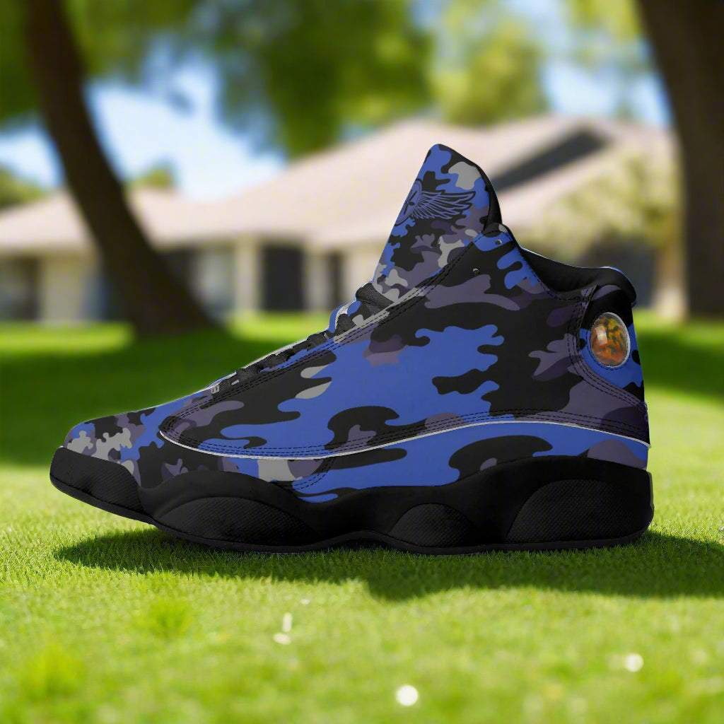 Blue Camo Sneakers for men by Highest Evolution