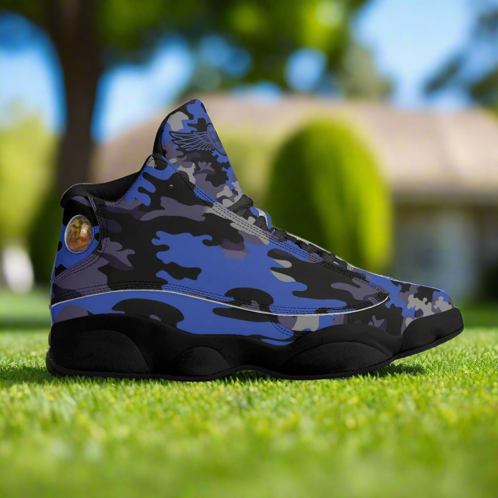 Blue Camo Sneakers for men by Highest Evolution