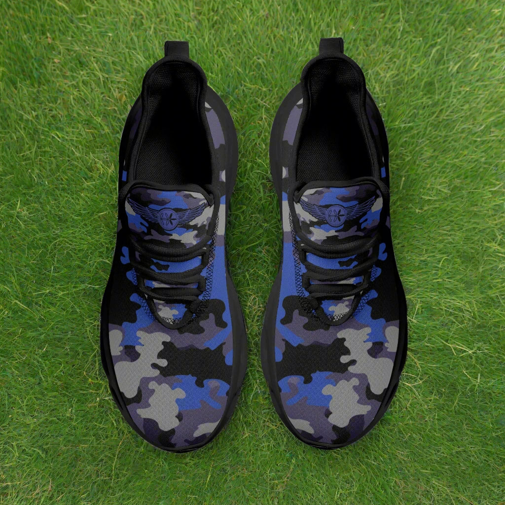 Blue Camo Runners by Highest Evolution