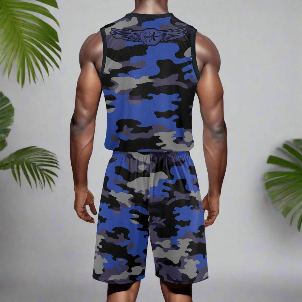 Blue Camo Drip Set