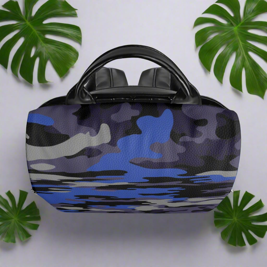Blue Camo Backpack By Highest Evolution
