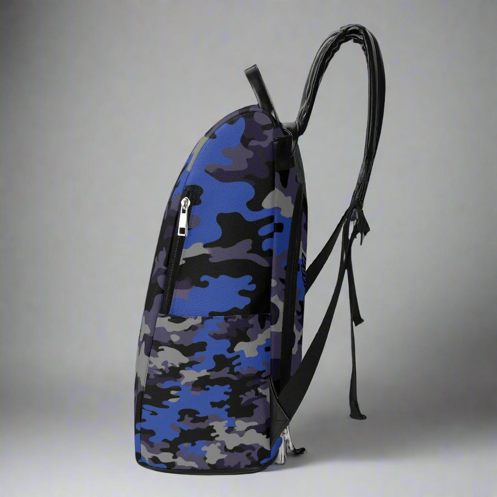 Blue Camo Backpack By Highest Evolution