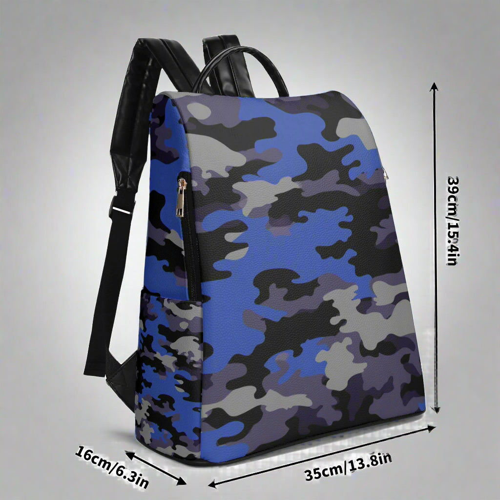 Blue Camo Backpack By Highest Evolution