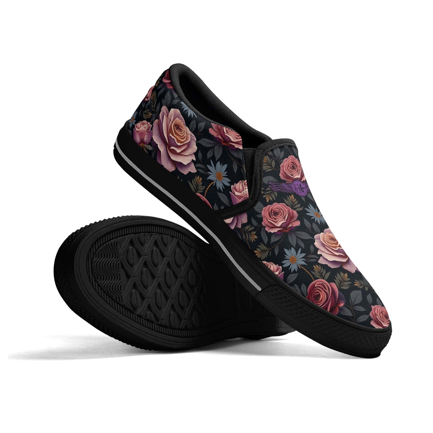 Womens Rose Garden Slip Ons by Highest Evolution