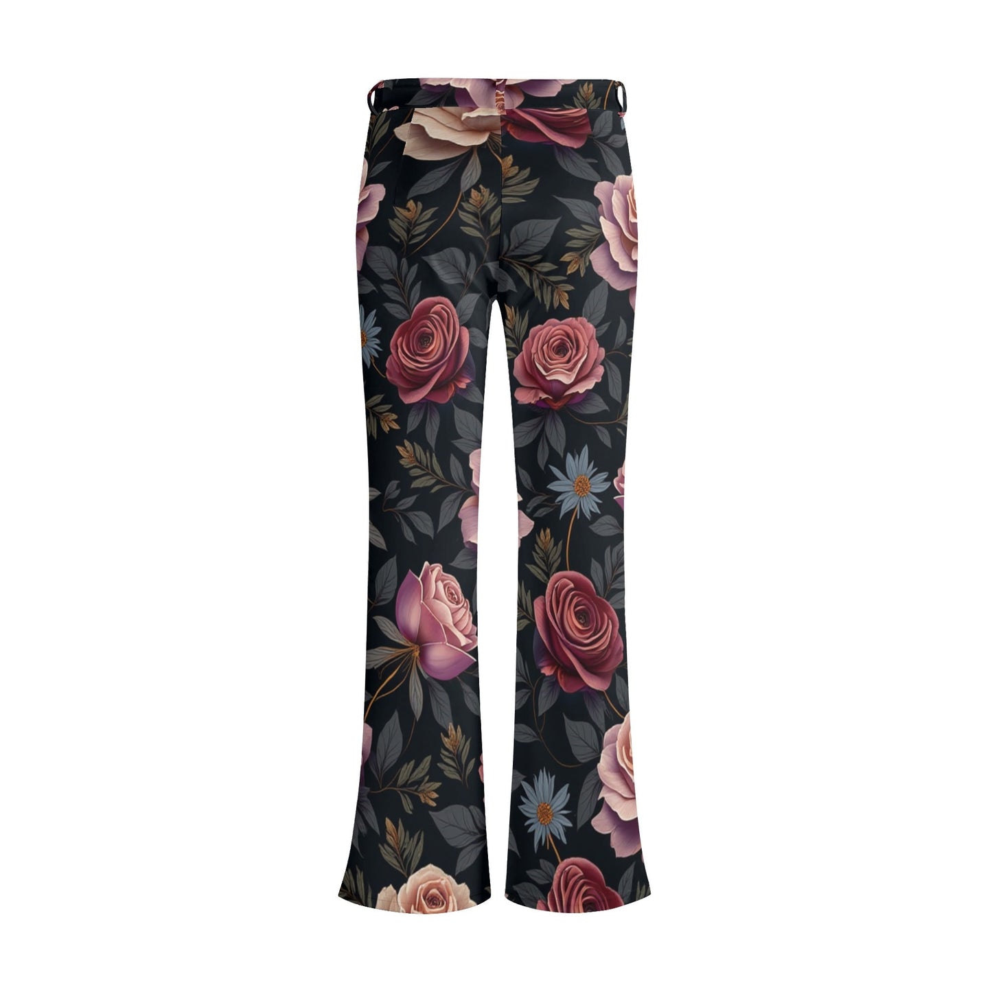 Womens Rose Garden Flare Pants by Highest Evolution