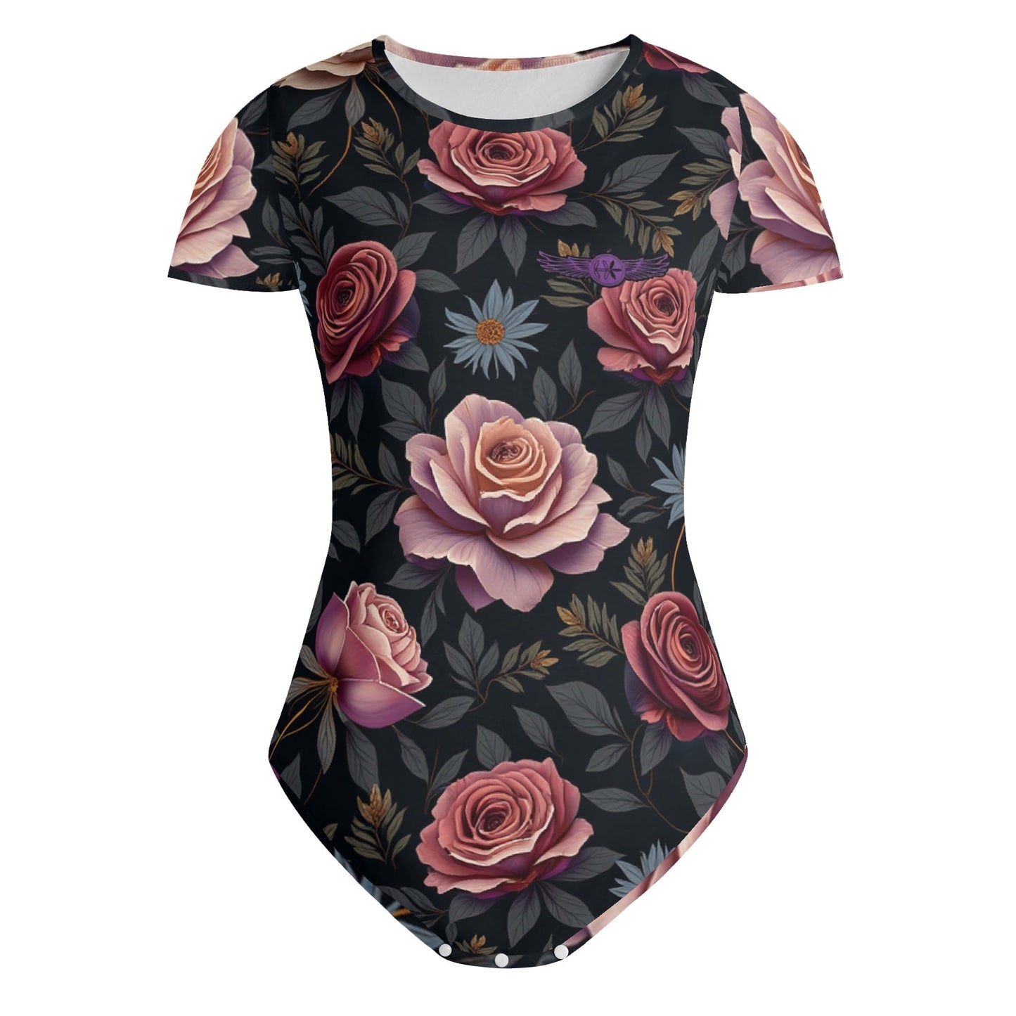 Womens Rose Garden Bodysuit by Highest Evolution