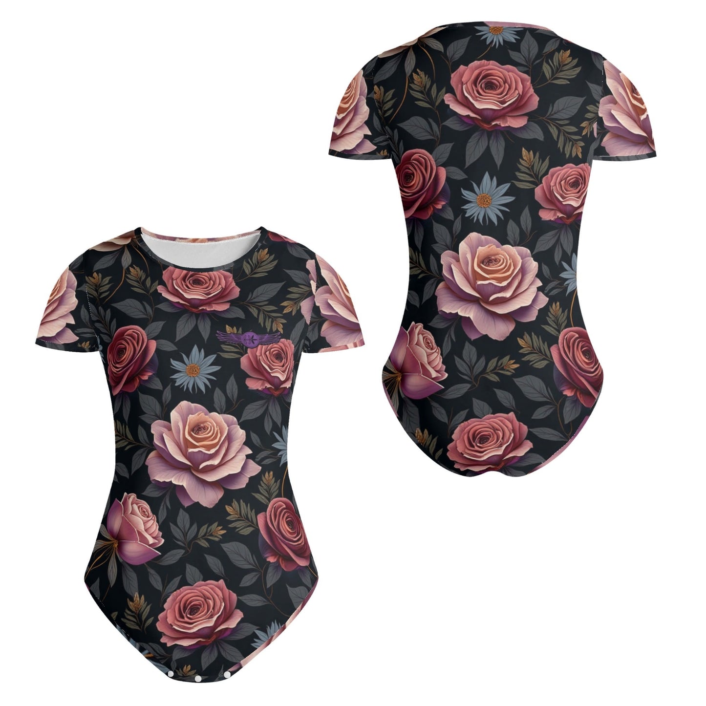 Womens Rose Garden Bodysuit by Highest Evolution