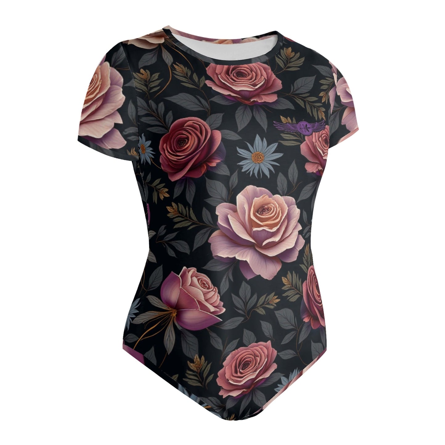 Womens Rose Garden Bodysuit by Highest Evolution