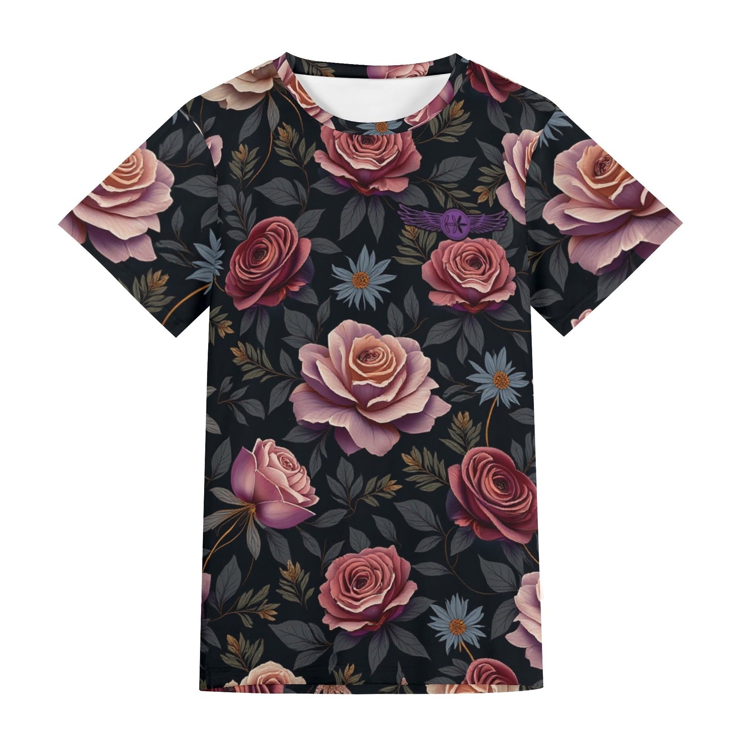 Rose Garden Short Sleeve Tshirt by Highest Evolution