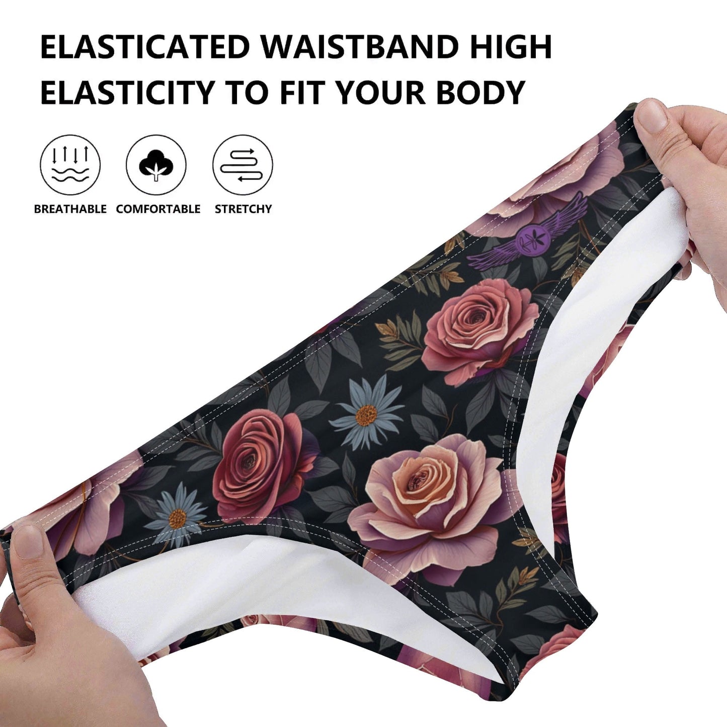 Womens Rose Garden Underwear by Highest Evolution