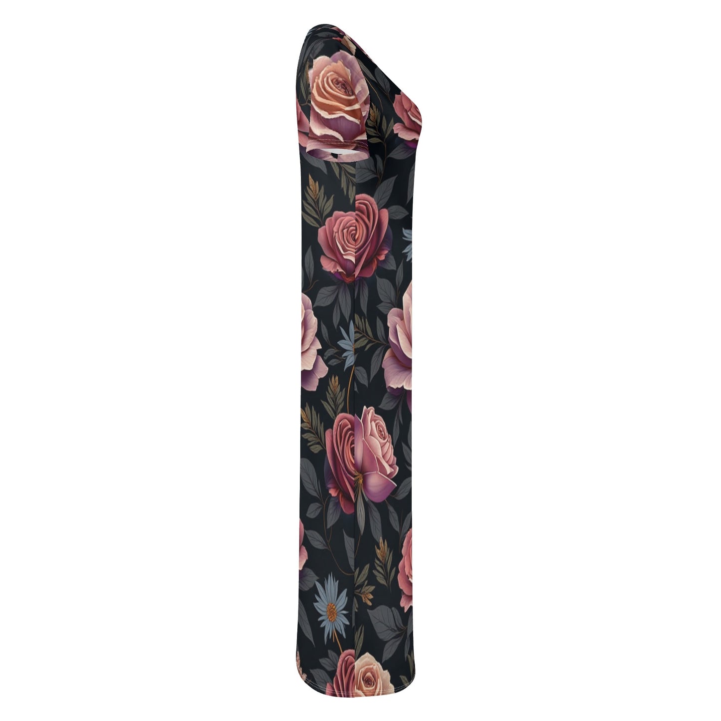 Womens Rose Garden Short Sleeve Dress by Highest Evolution