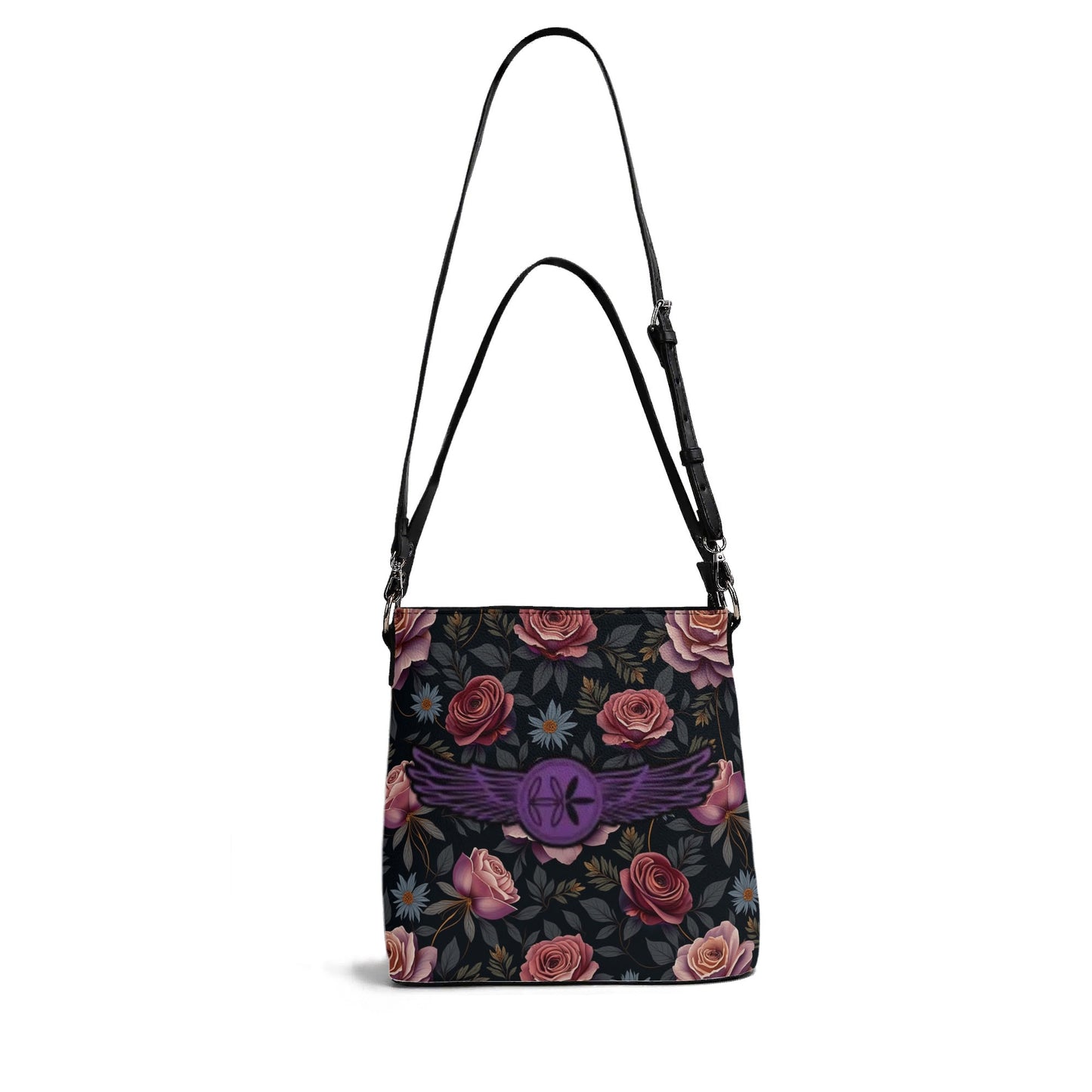 Womens Rose Garden Bucket Shoulder Bag by Highest Evolution