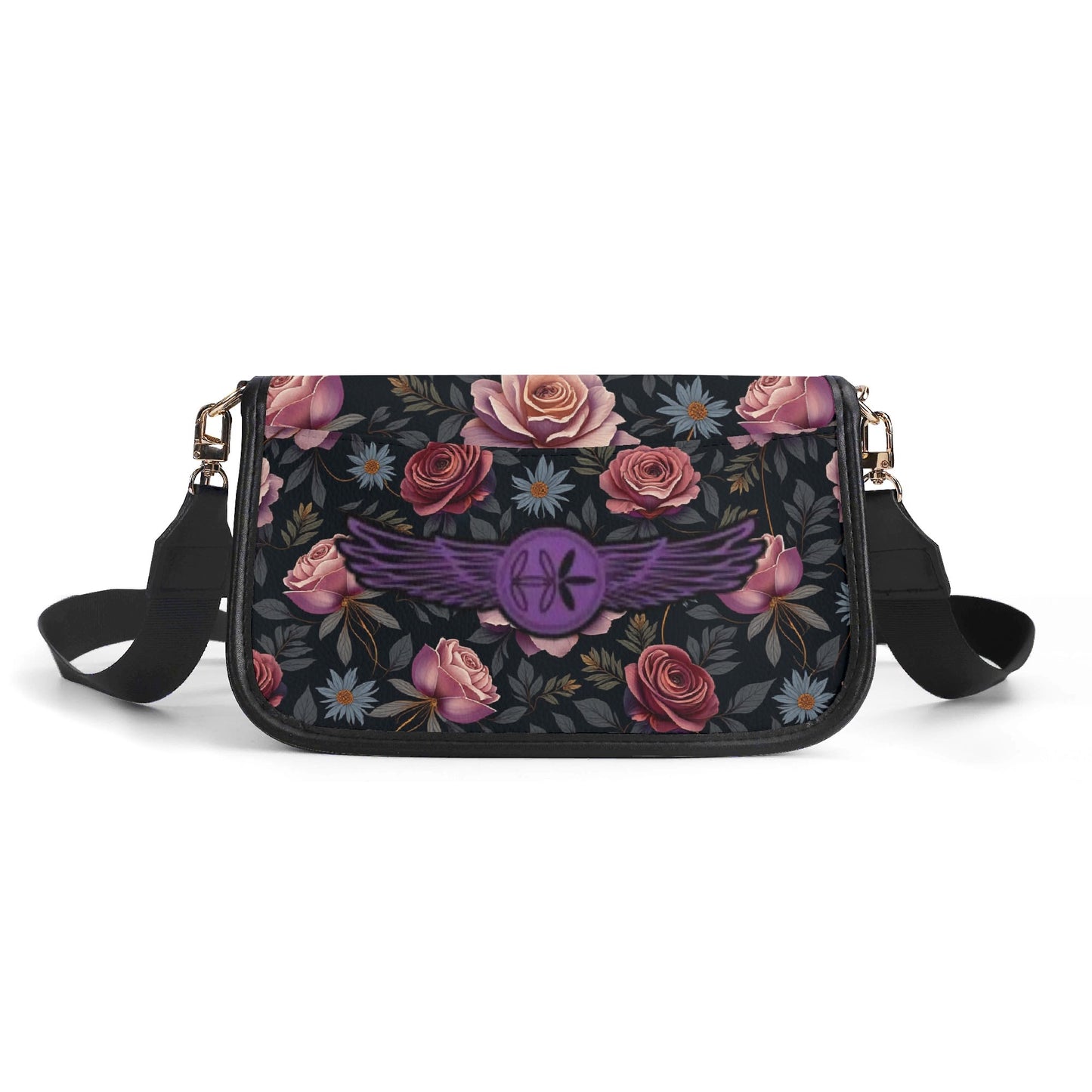 Womens Rose Garden Chain Crossbody Bag Square bag