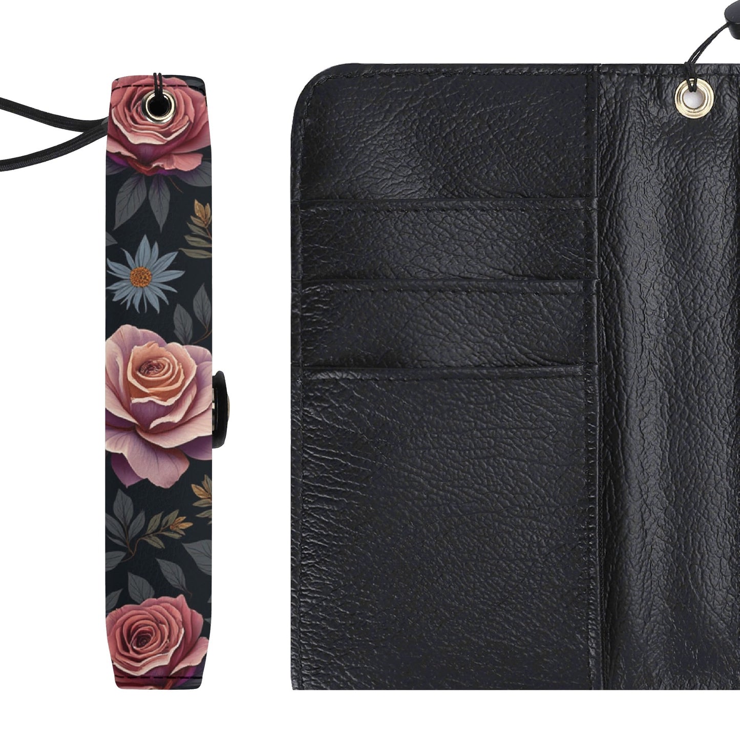 Rose Garden Leather Phone Case Cover by Highest Evolution