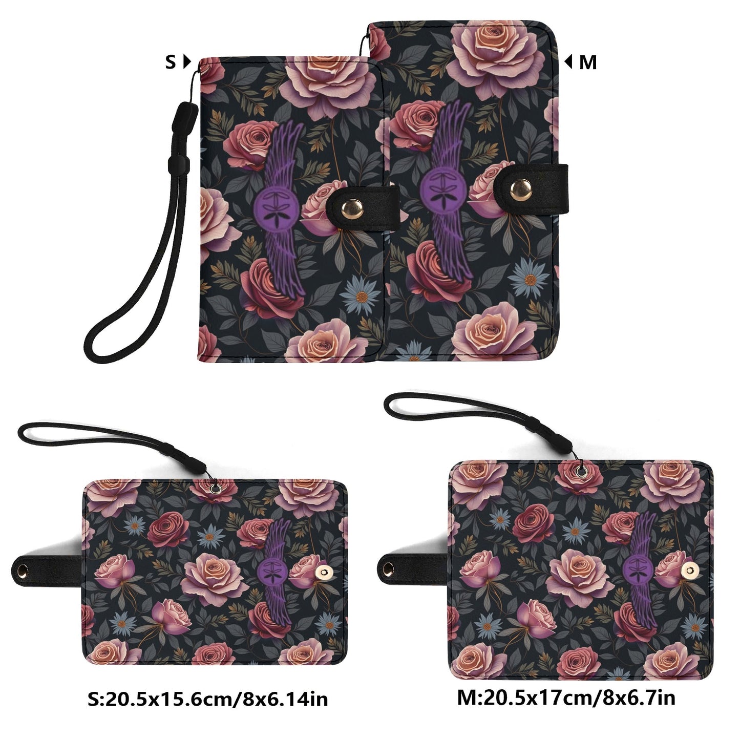 Rose Garden Leather Phone Case Cover by Highest Evolution