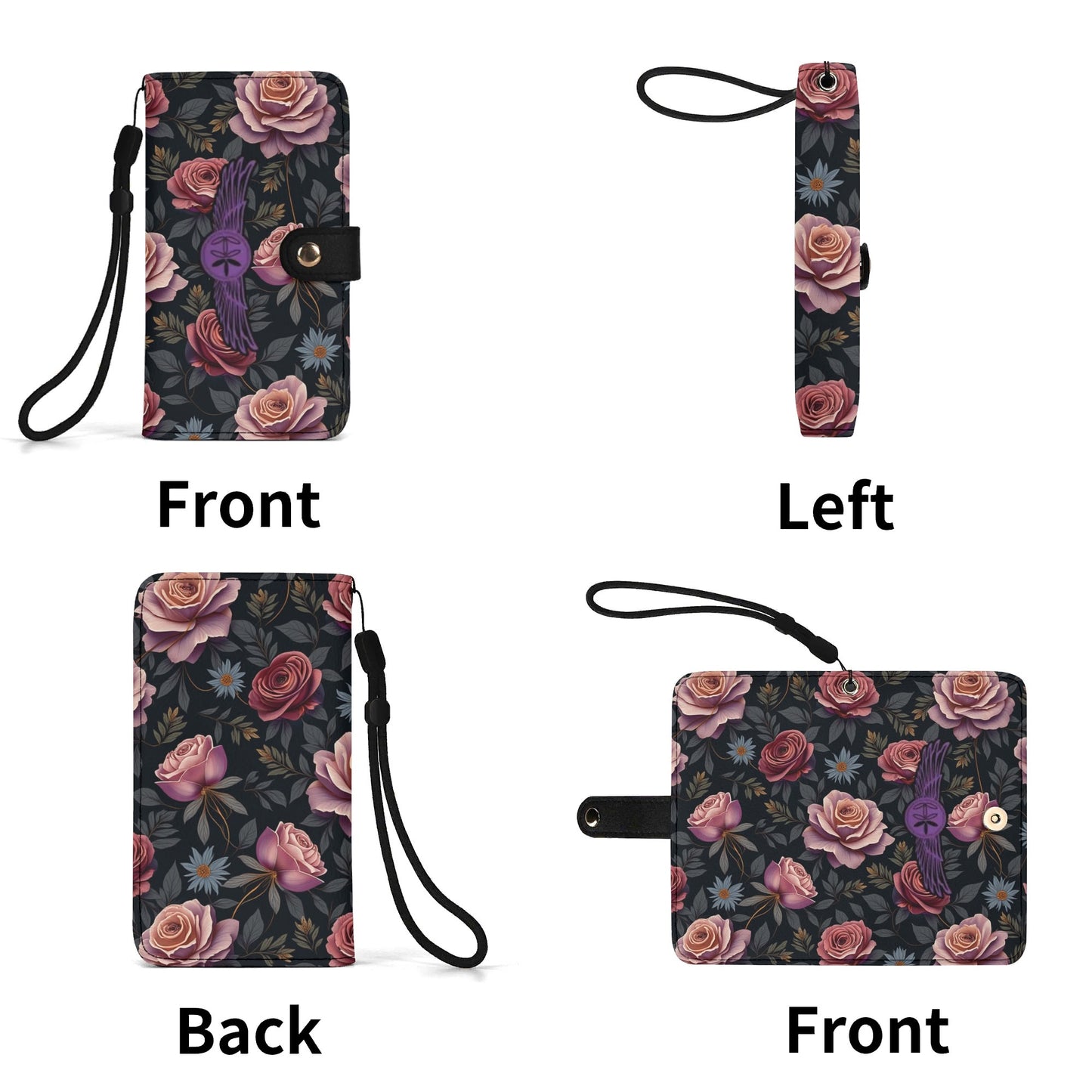 Rose Garden Leather Phone Case Cover by Highest Evolution