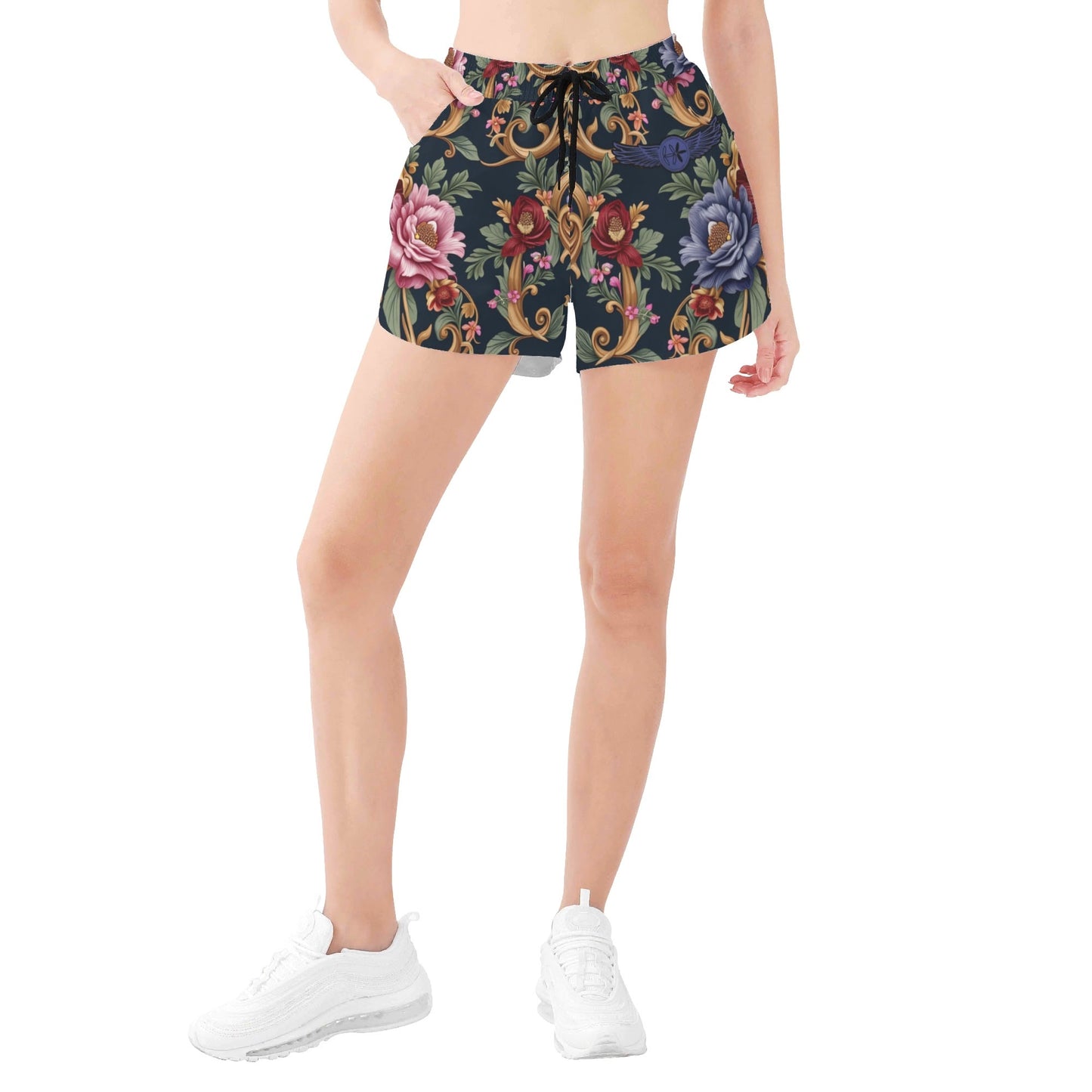 Womens All Over Print Casual Beach Shorts