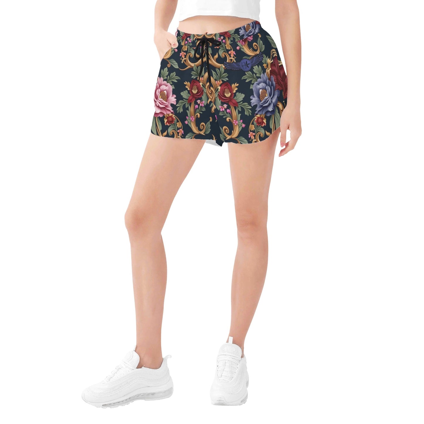 Womens All Over Print Casual Beach Shorts