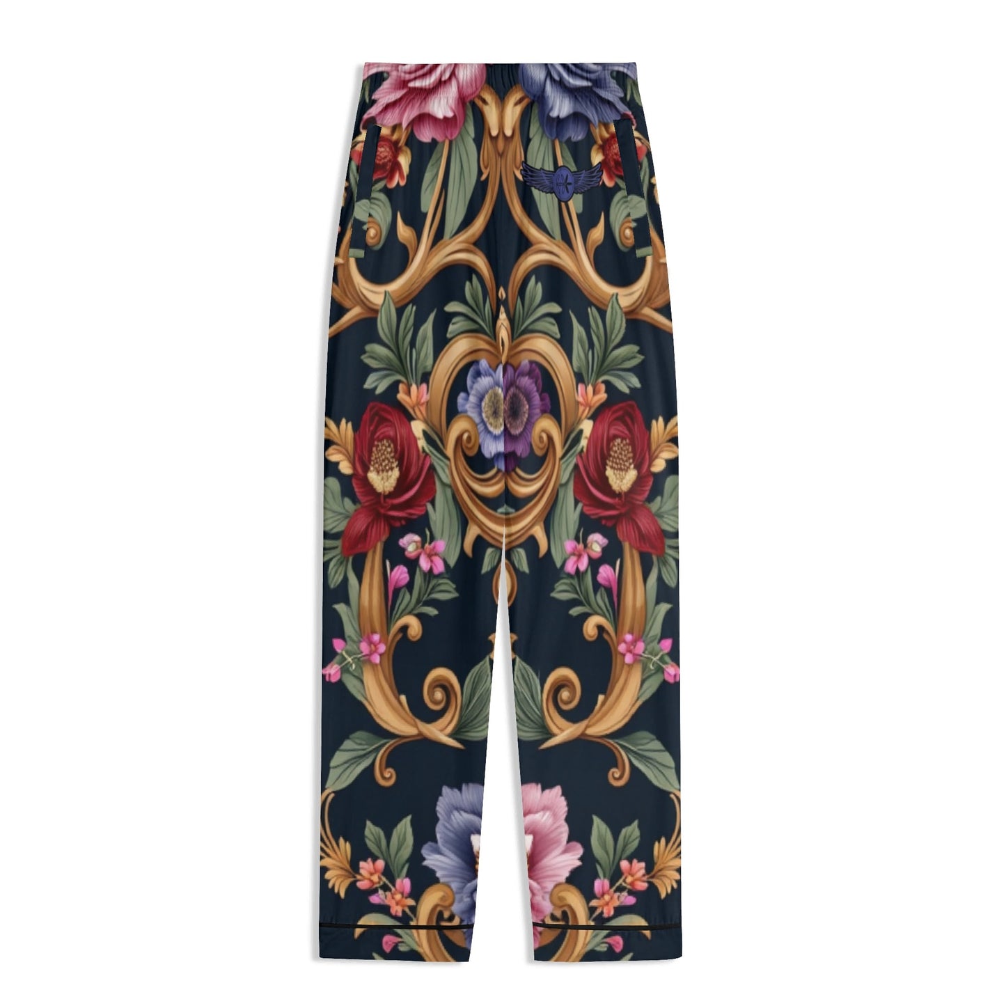 Long Sleeve Royal Floral Pajama Set