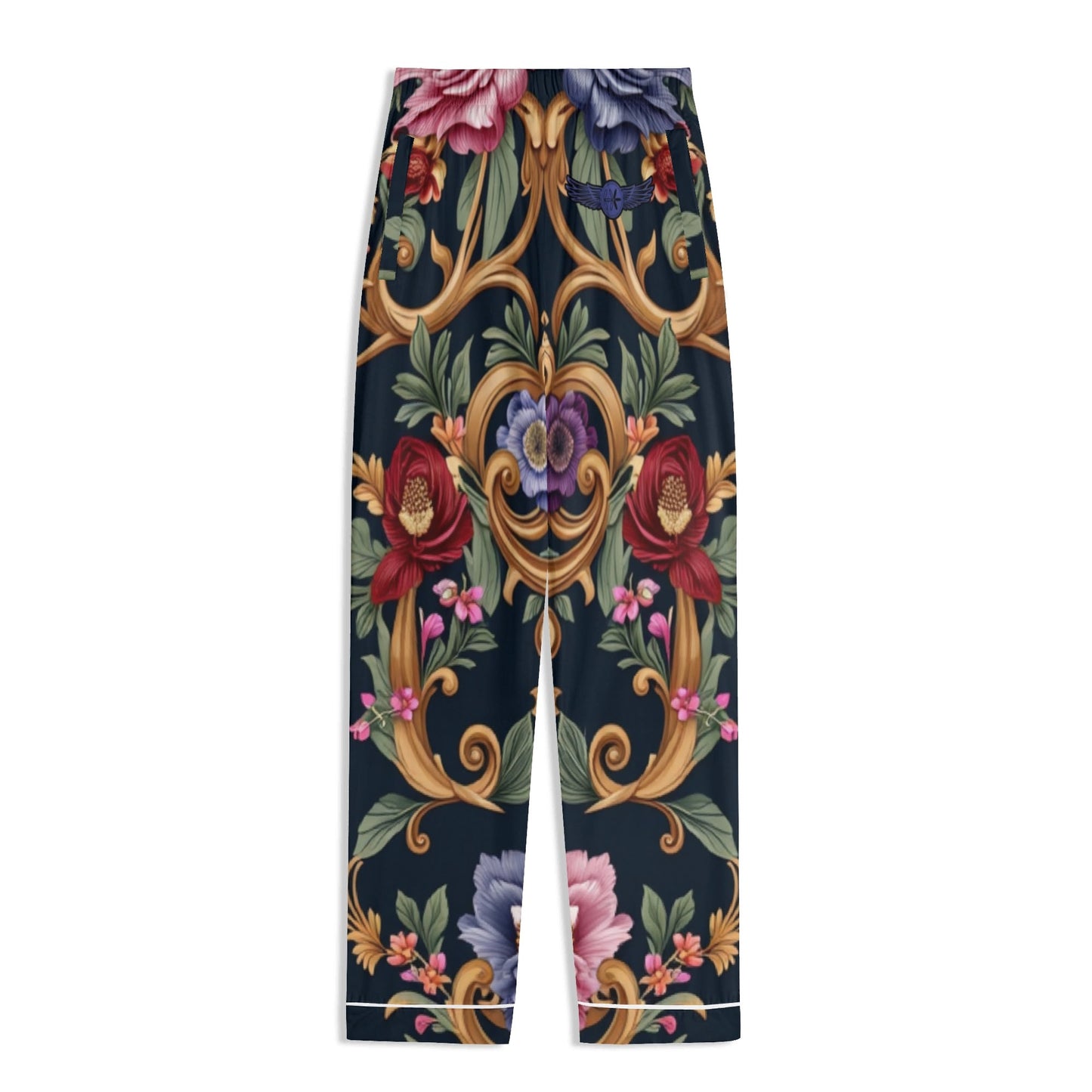 Long Sleeve Royal Floral Pajama Set