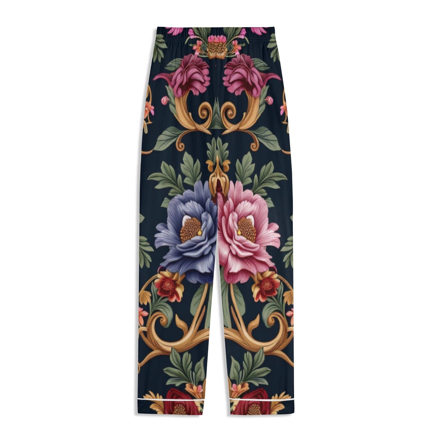 Long Sleeve Royal Floral Pajama Set