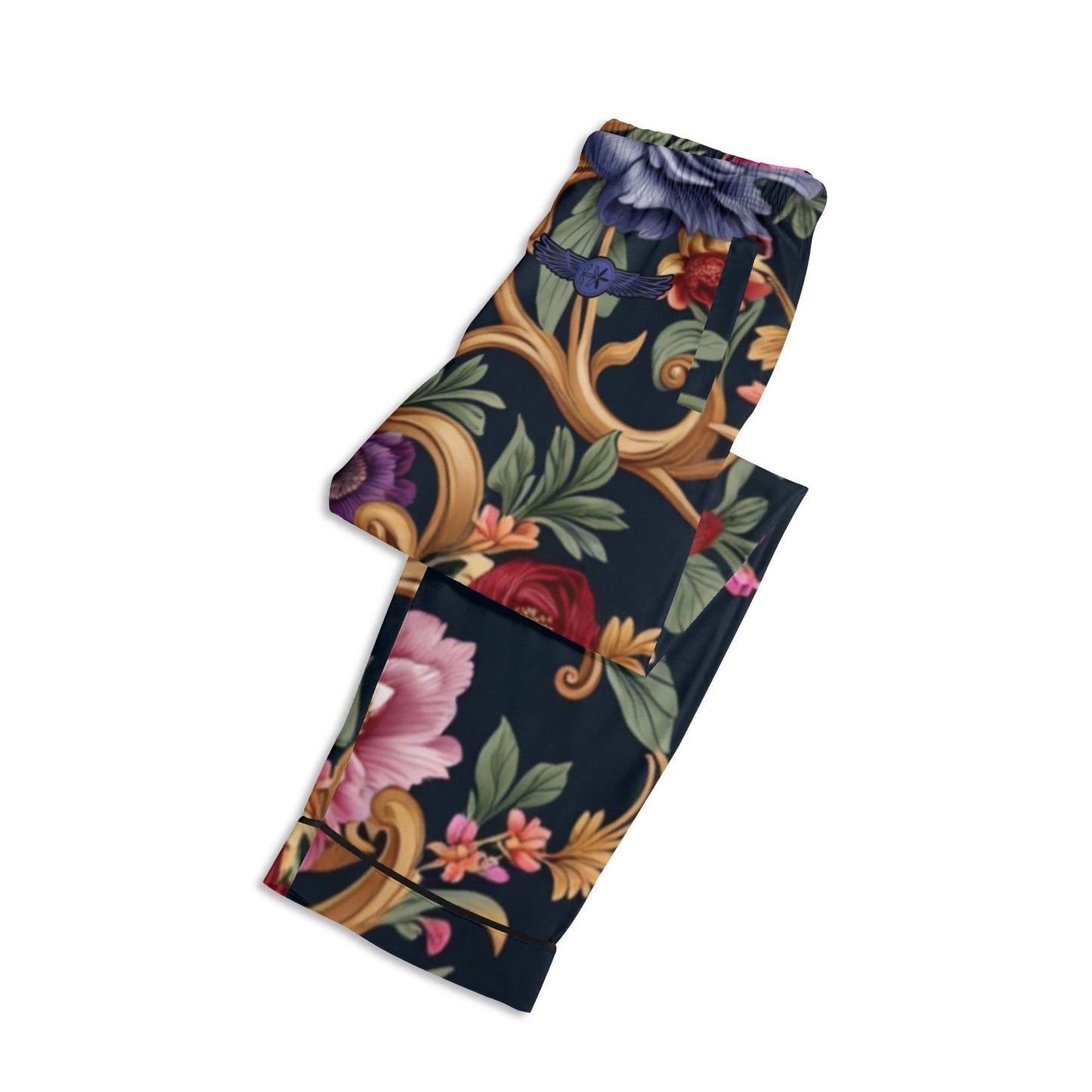 Long Sleeve Royal Floral Pajama Set