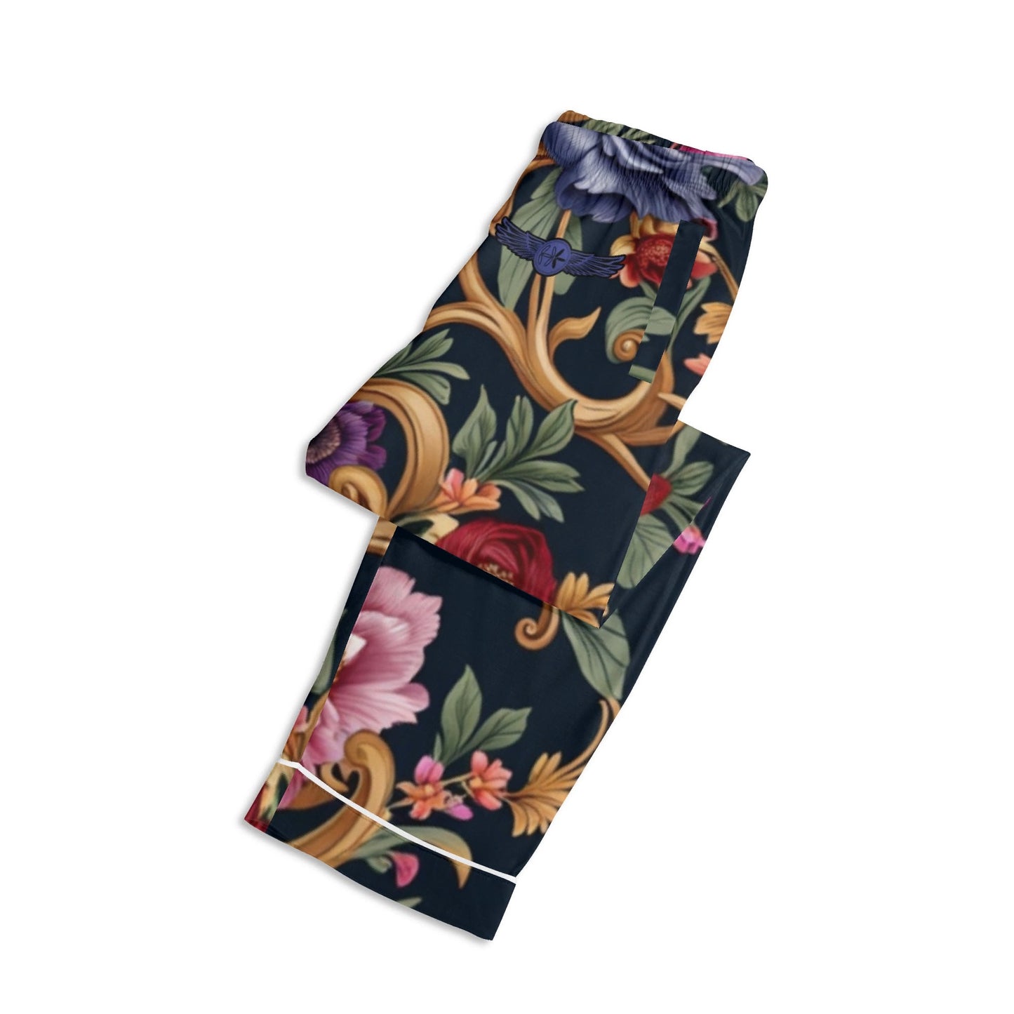 Long Sleeve Royal Floral Pajama Set
