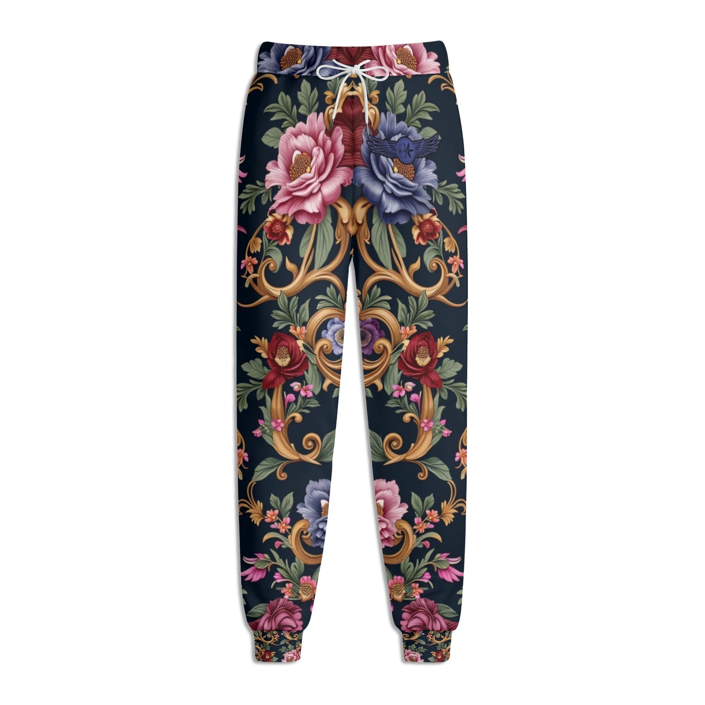 Womens Royal Floral Sweatpants