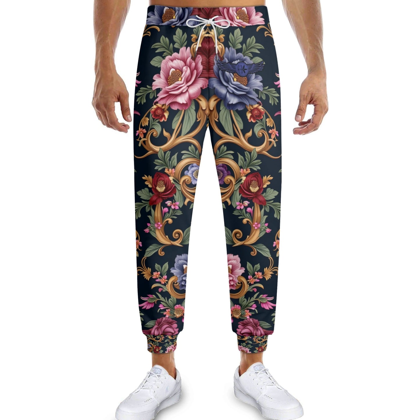 Womens Royal Floral Sweatpants