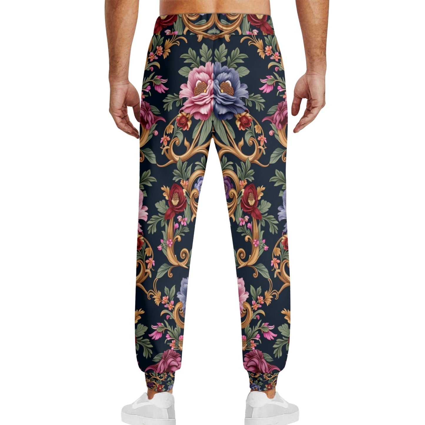 Womens Royal Floral Sweatpants