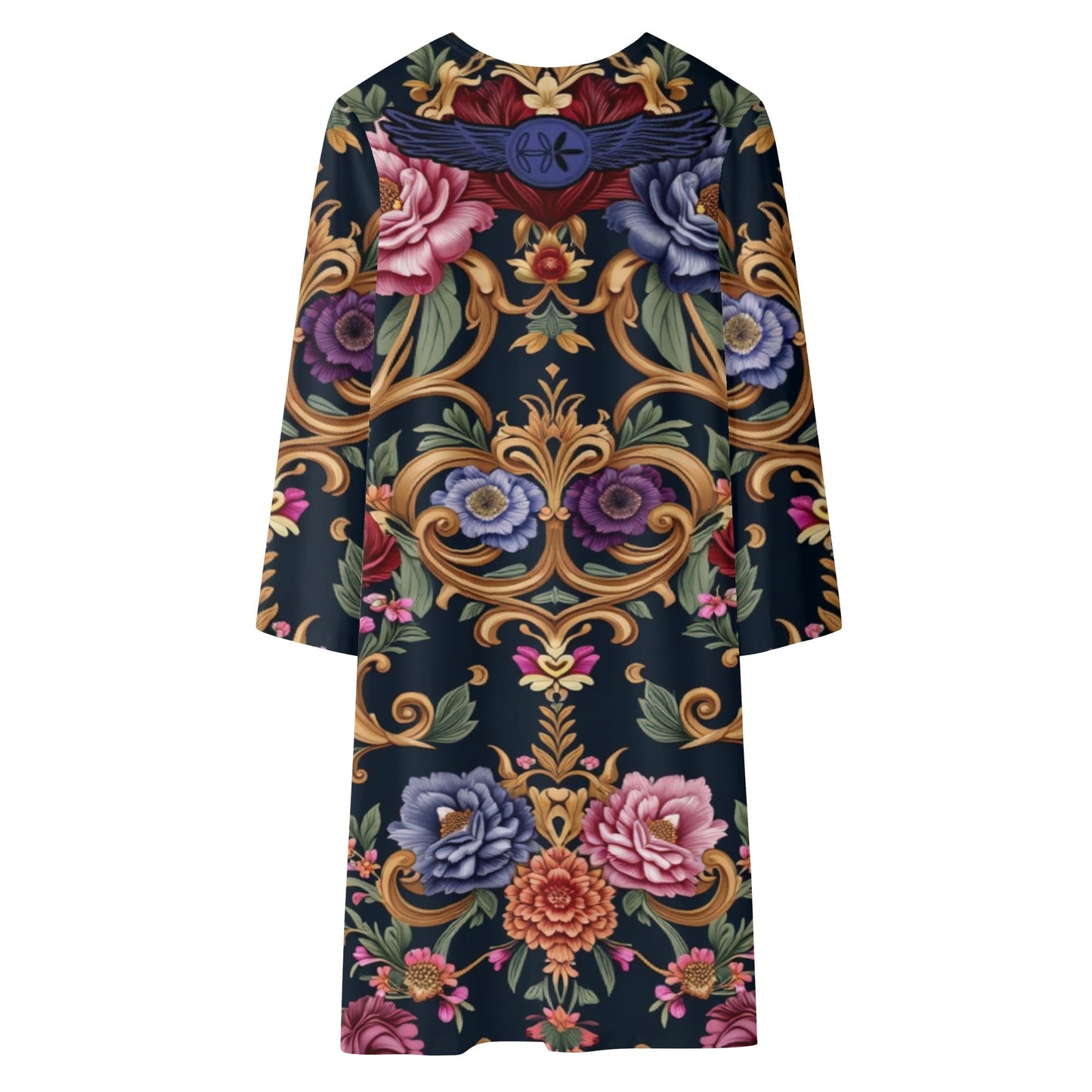 Womens Long Royal Floral Kimono Cardigans
