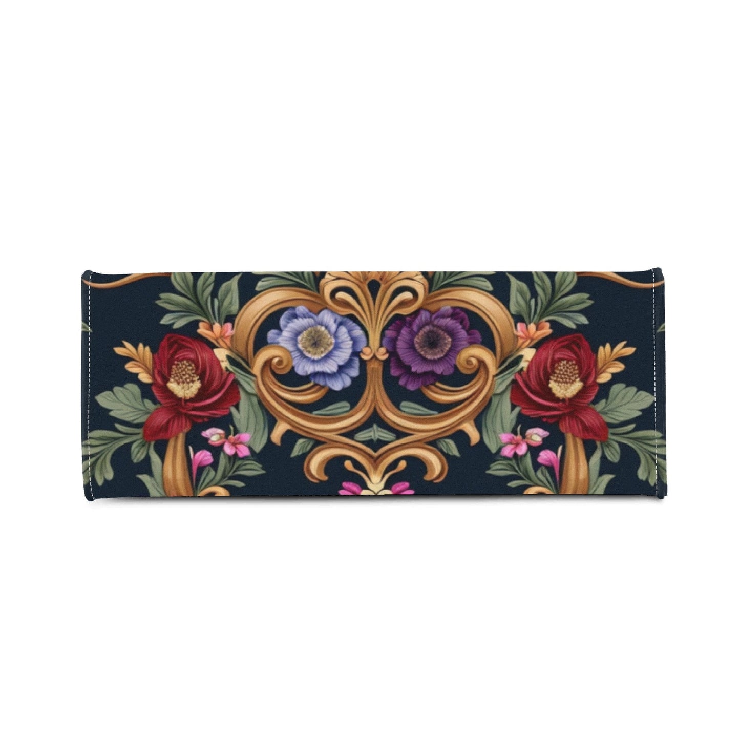Womens Royal Floral Leather Handbag by Highest Evolution