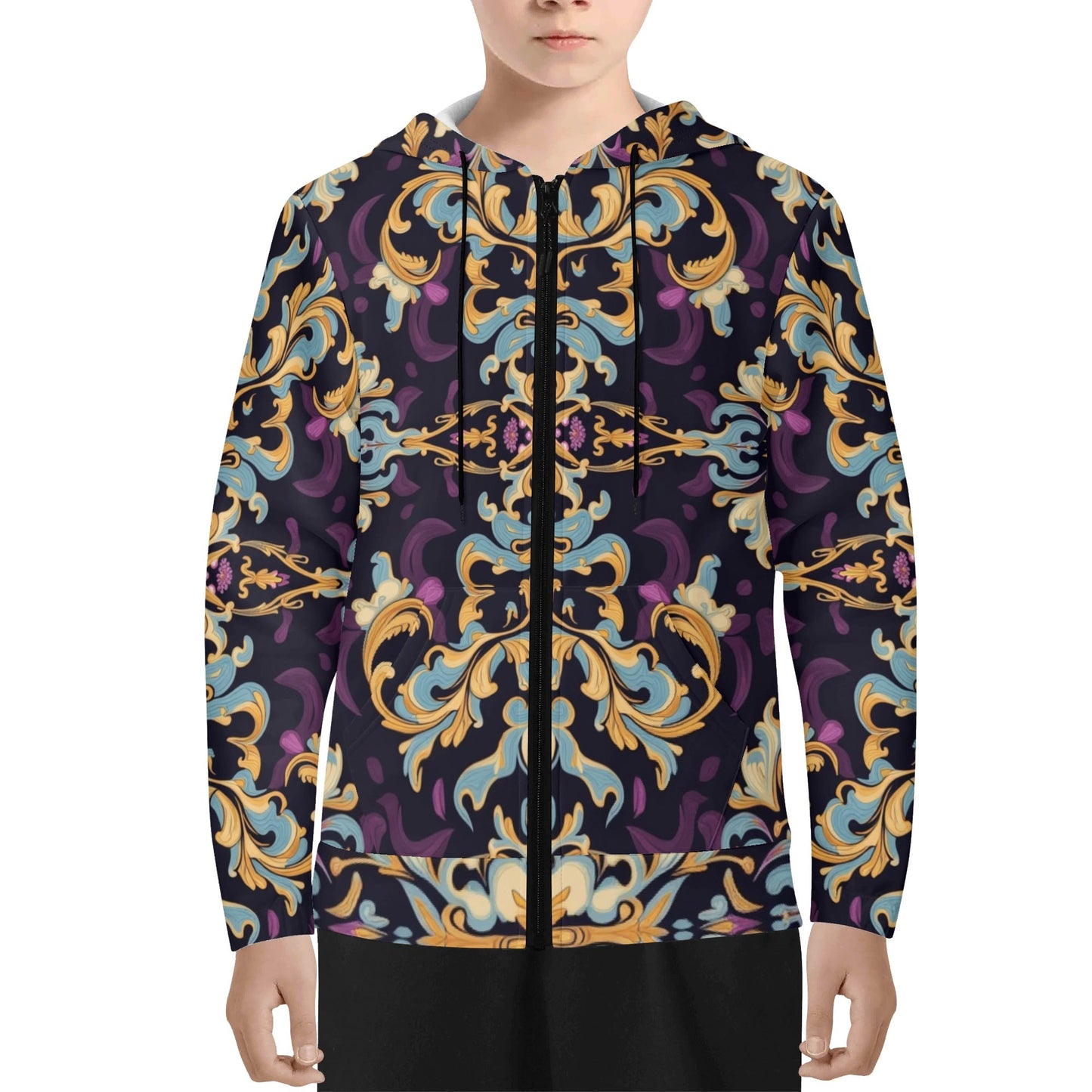 Youth Aiden Zipper Jumper Sweatshirt Hoodie