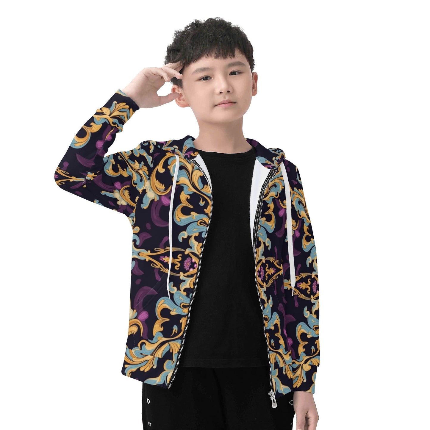 Childrens Aiden Zip Up Hoodie