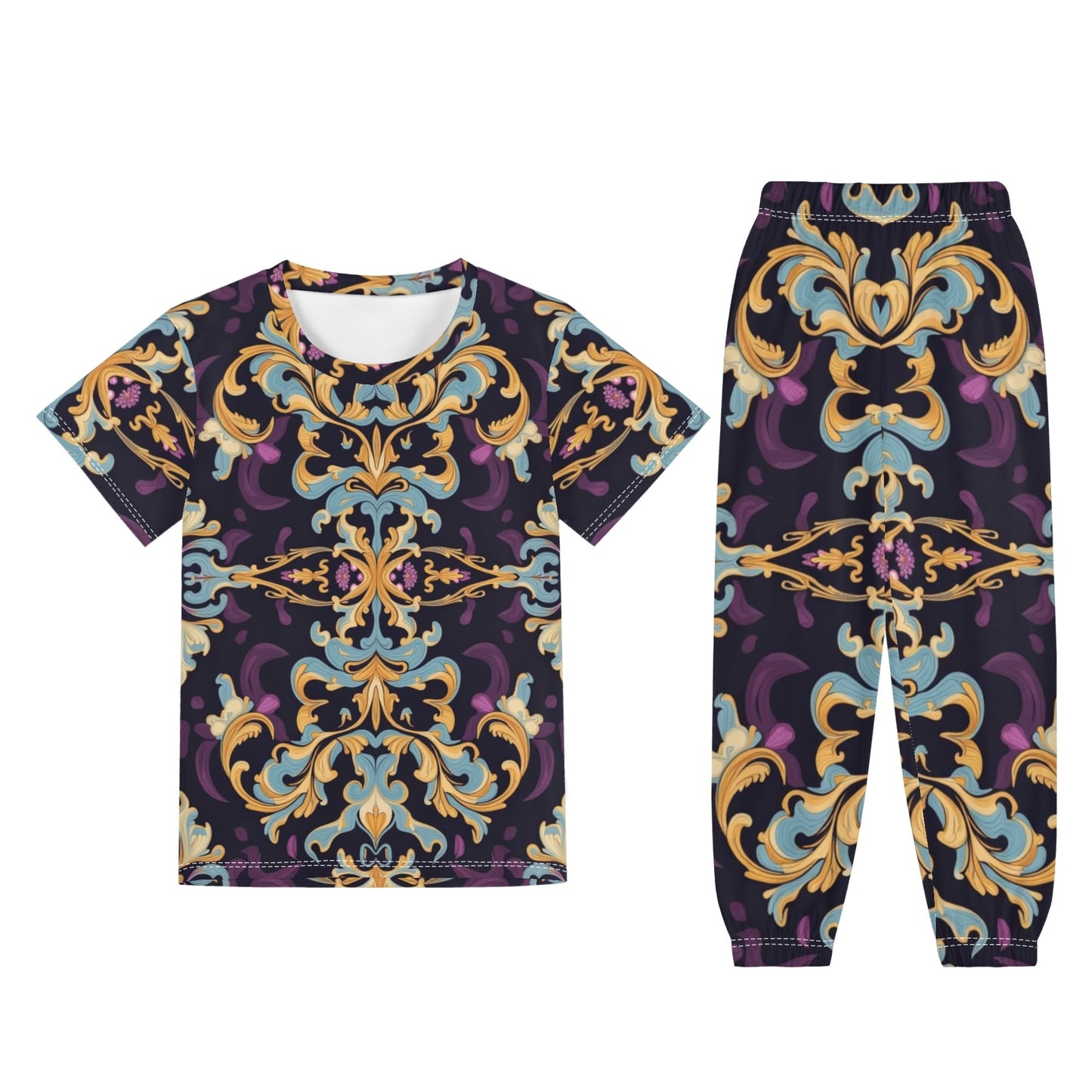 Childrens Aiden Sleepwear Short Sleeve Sleep Set by Highest Evolution
