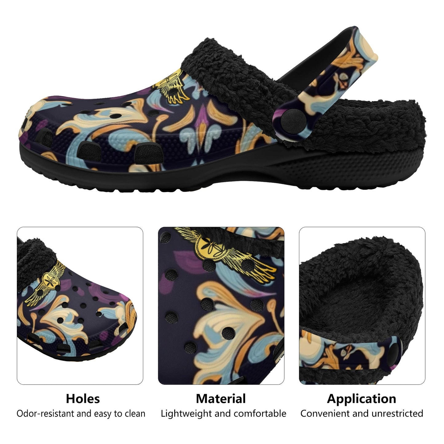 Adults Aiden Fur Lined Garden Slippers