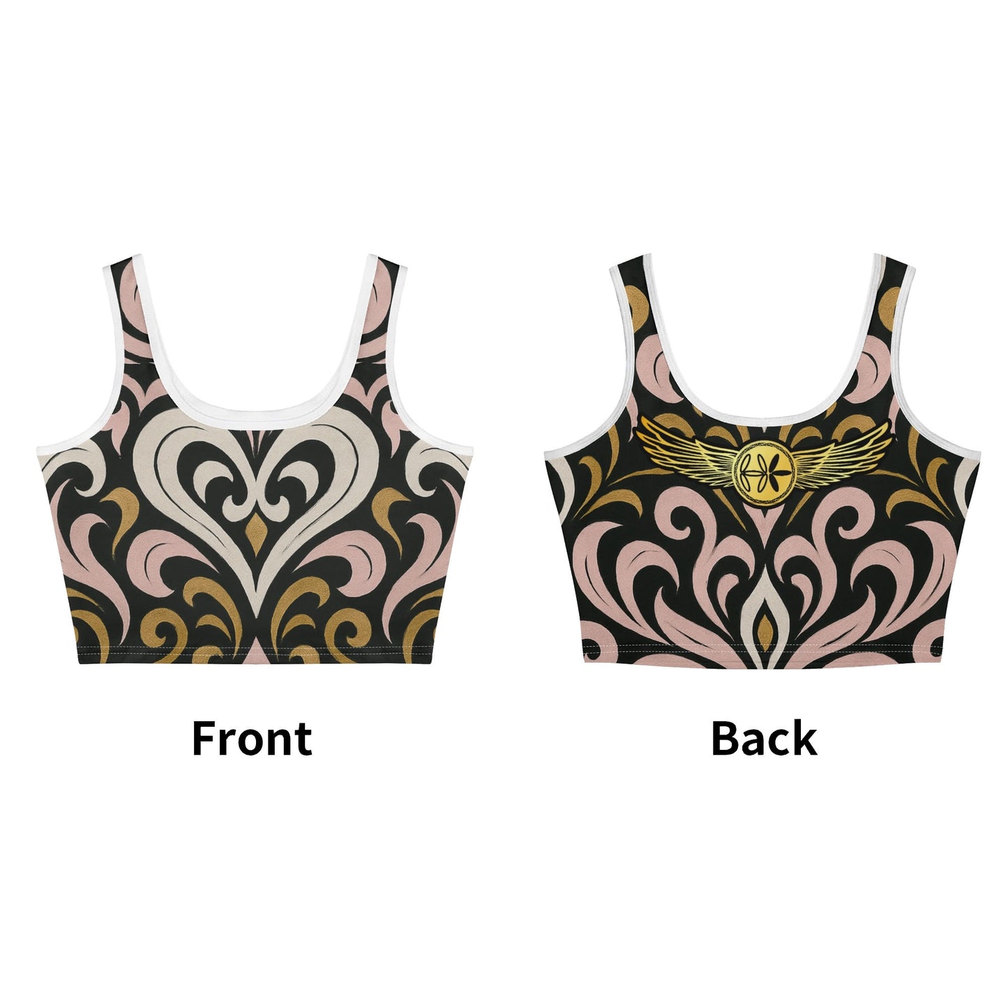 Womens Queen Aura Crop Tank Top