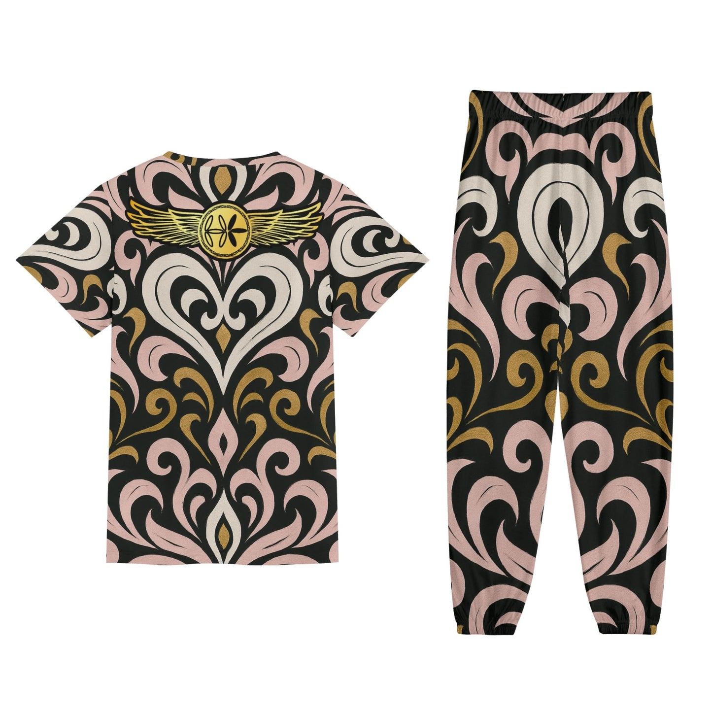 Queens Aura Short Sleeve-Blouse Set
