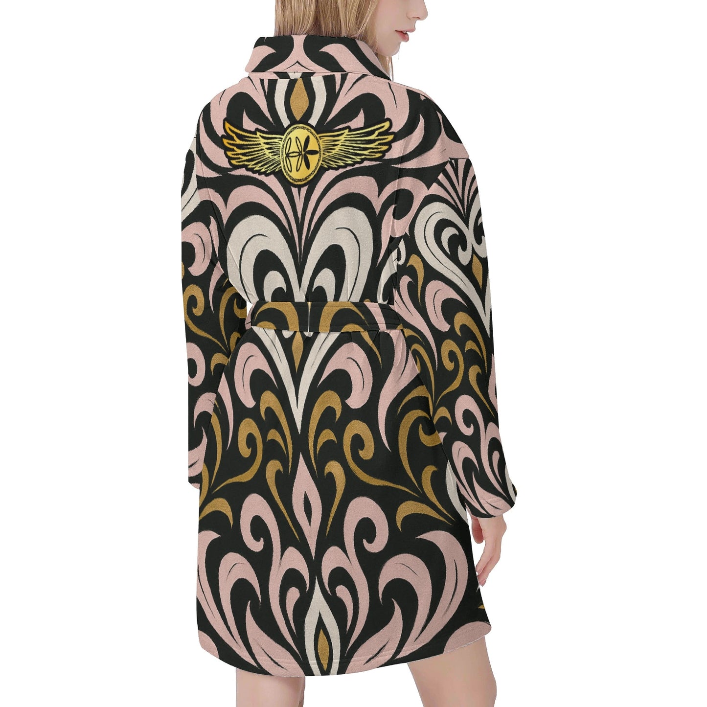 Womens Queen Aura Short Bathrobe
