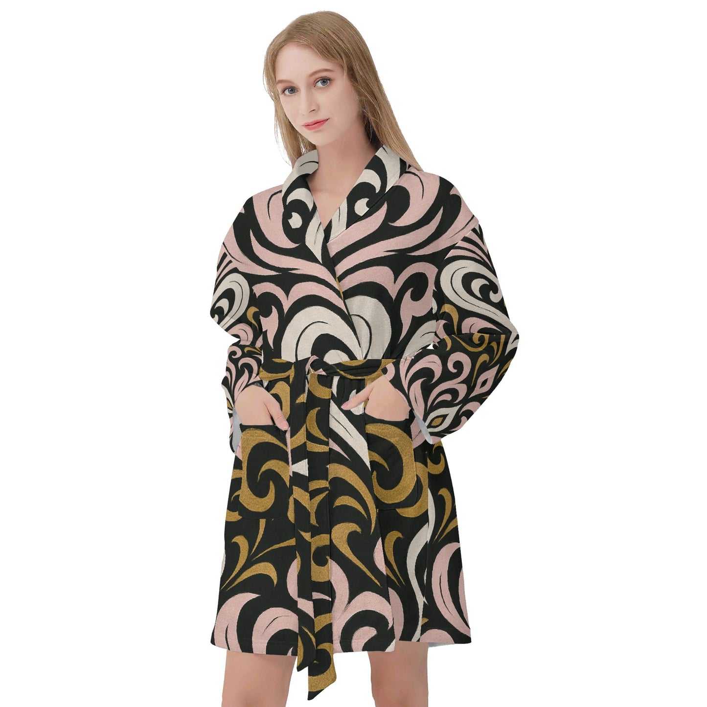 Womens Queen Aura Short Bathrobe