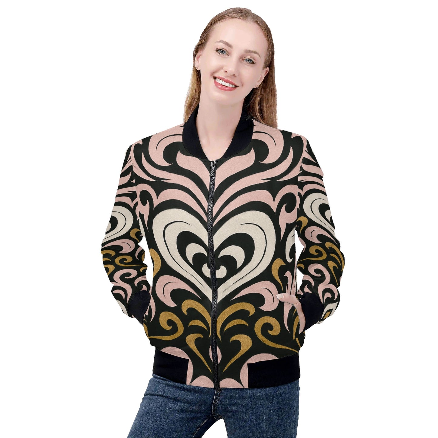 Womens Queen Aura Bomber Jacket