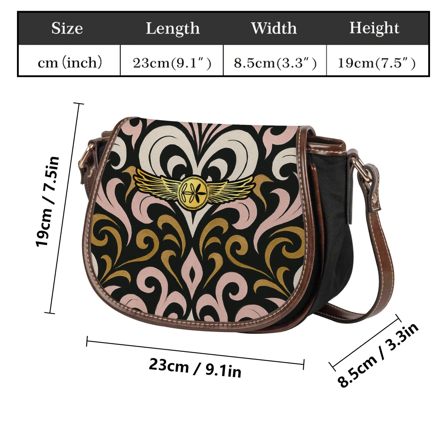 Queens Aura Saddle Bag