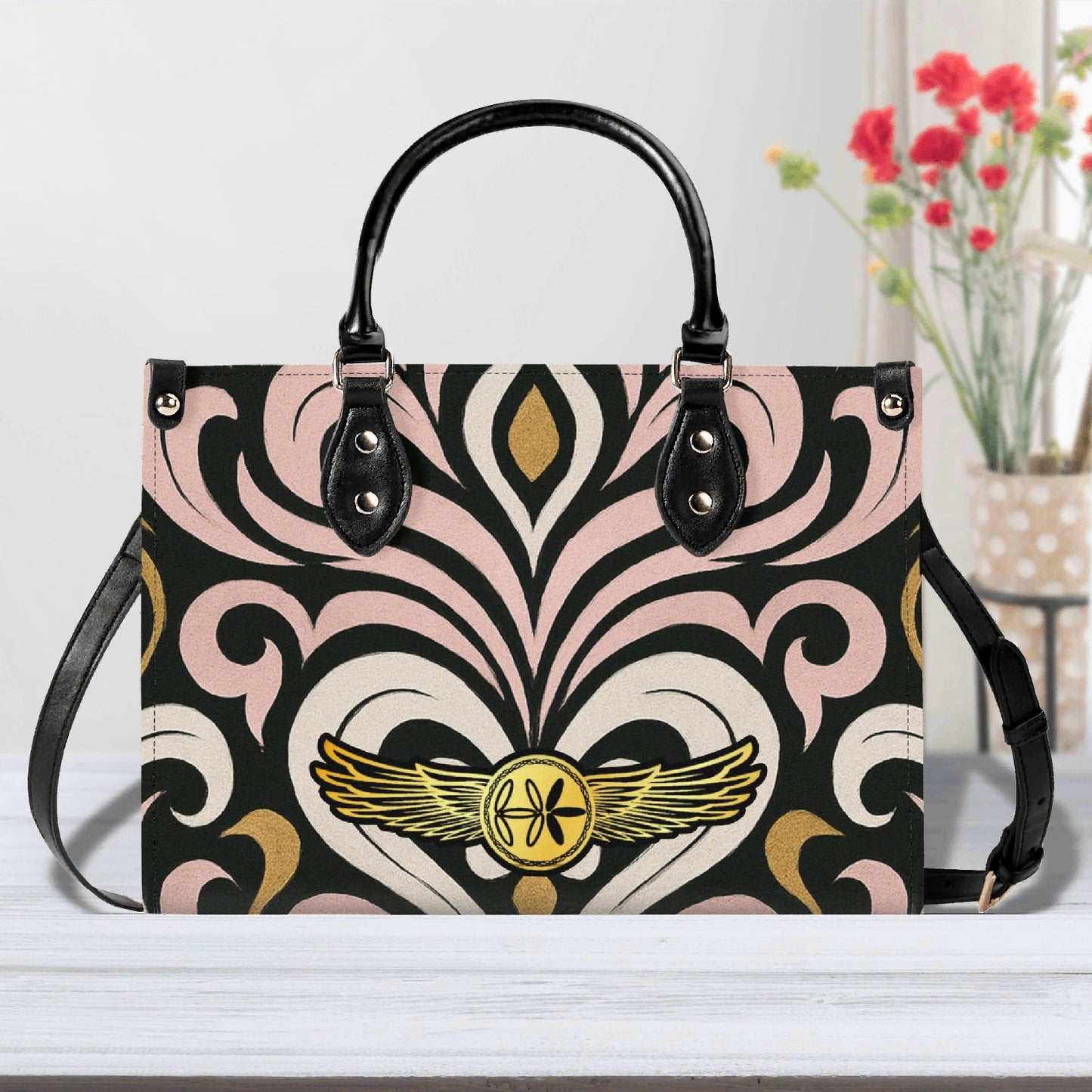 Queens Aura Leather Handbag