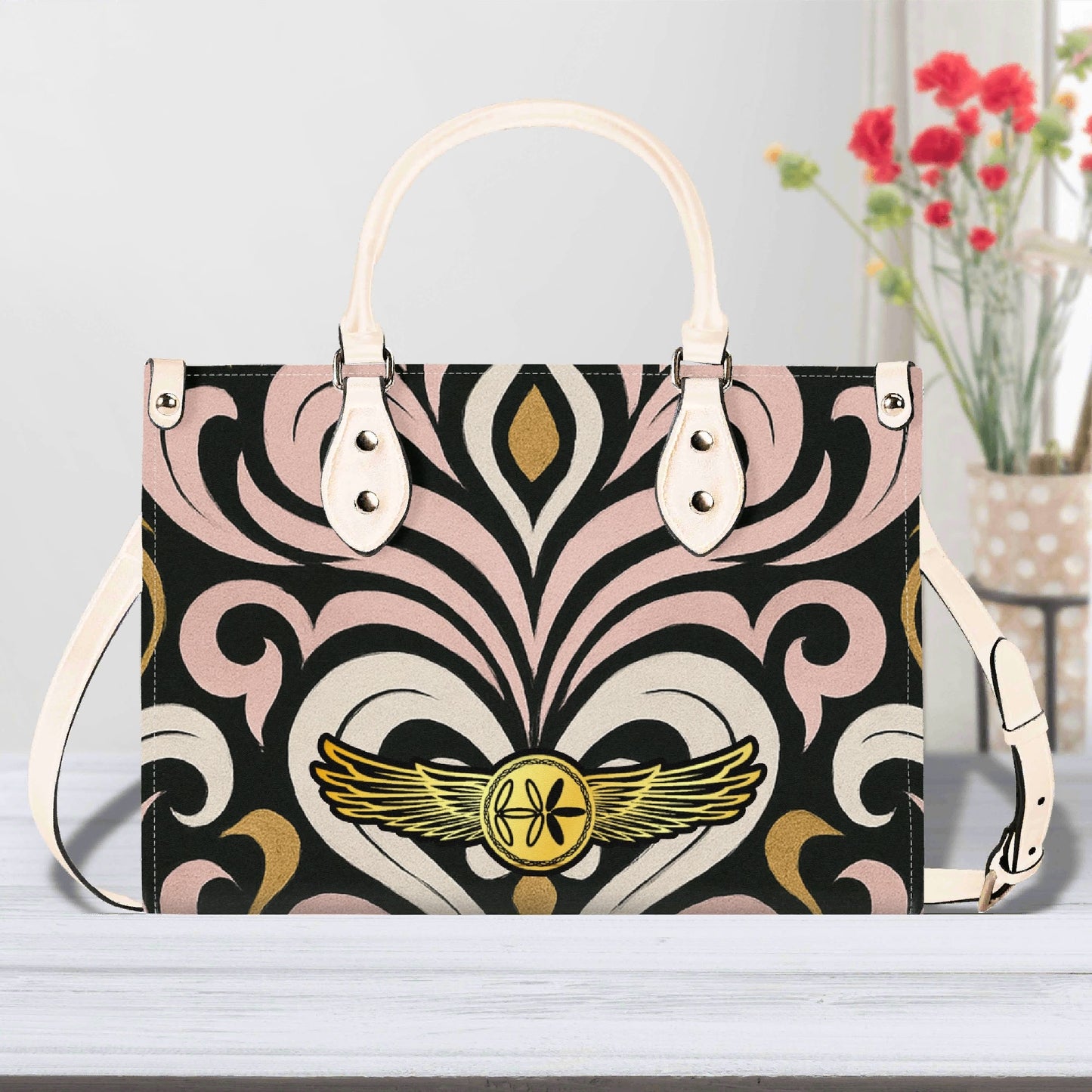 Queens Aura Leather Handbag