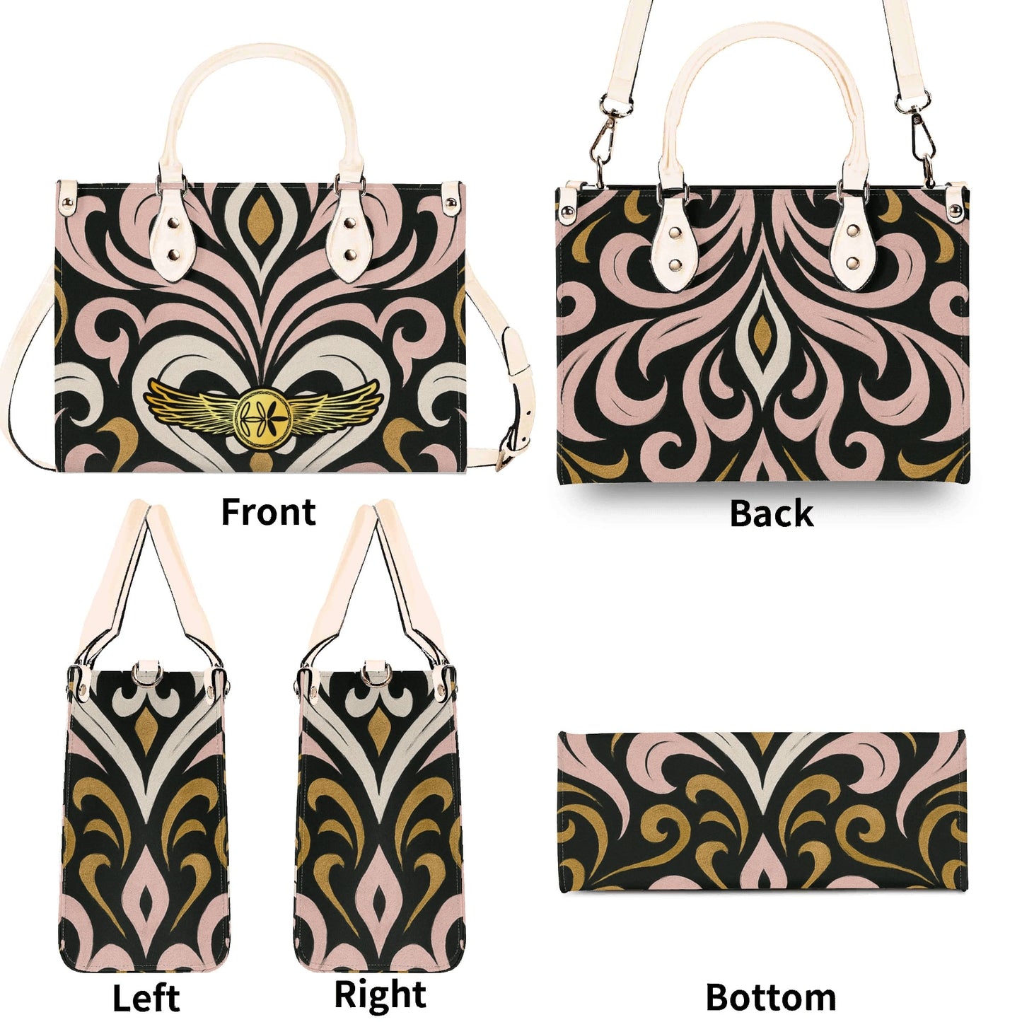 Queens Aura Leather Handbag