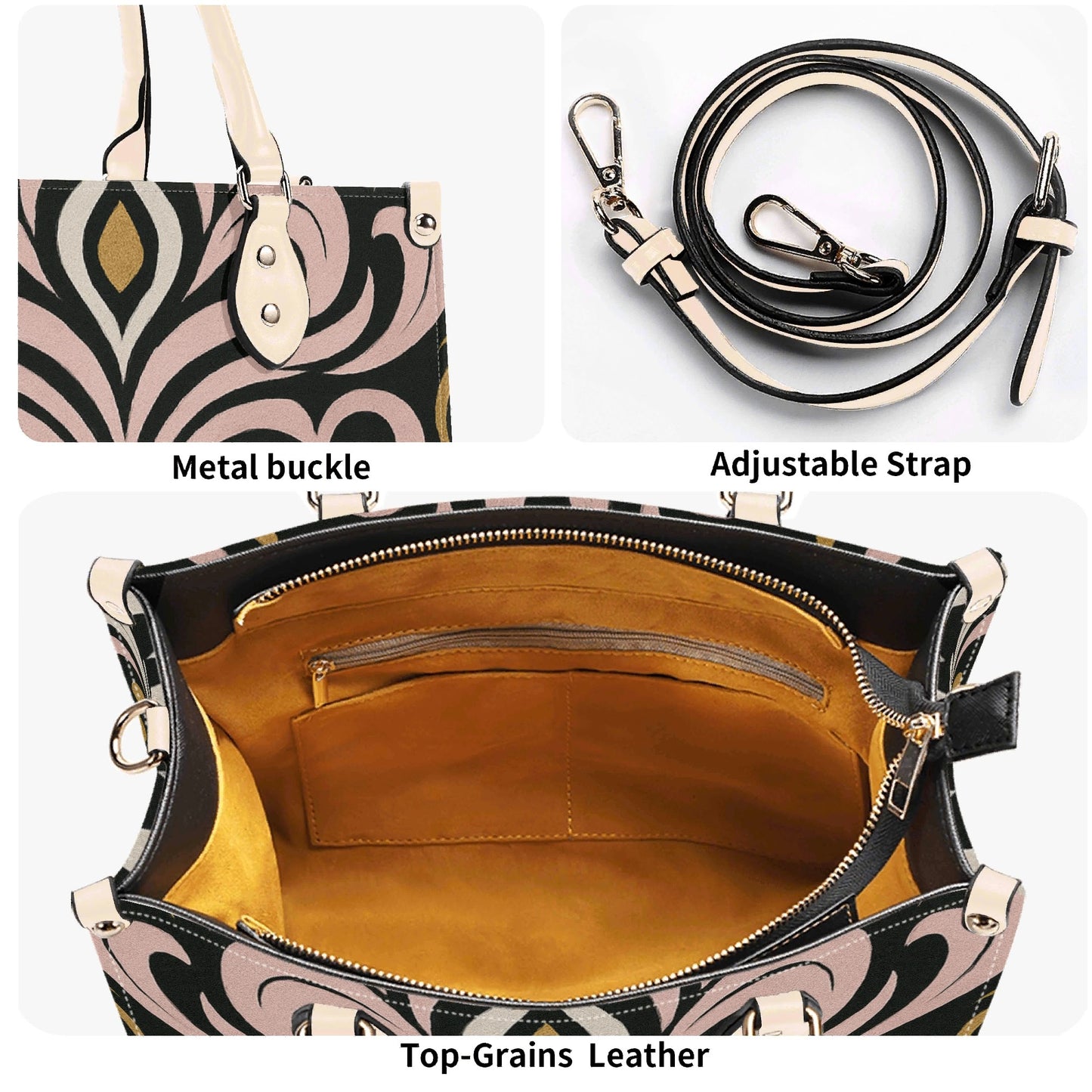 Queens Aura Leather Handbag
