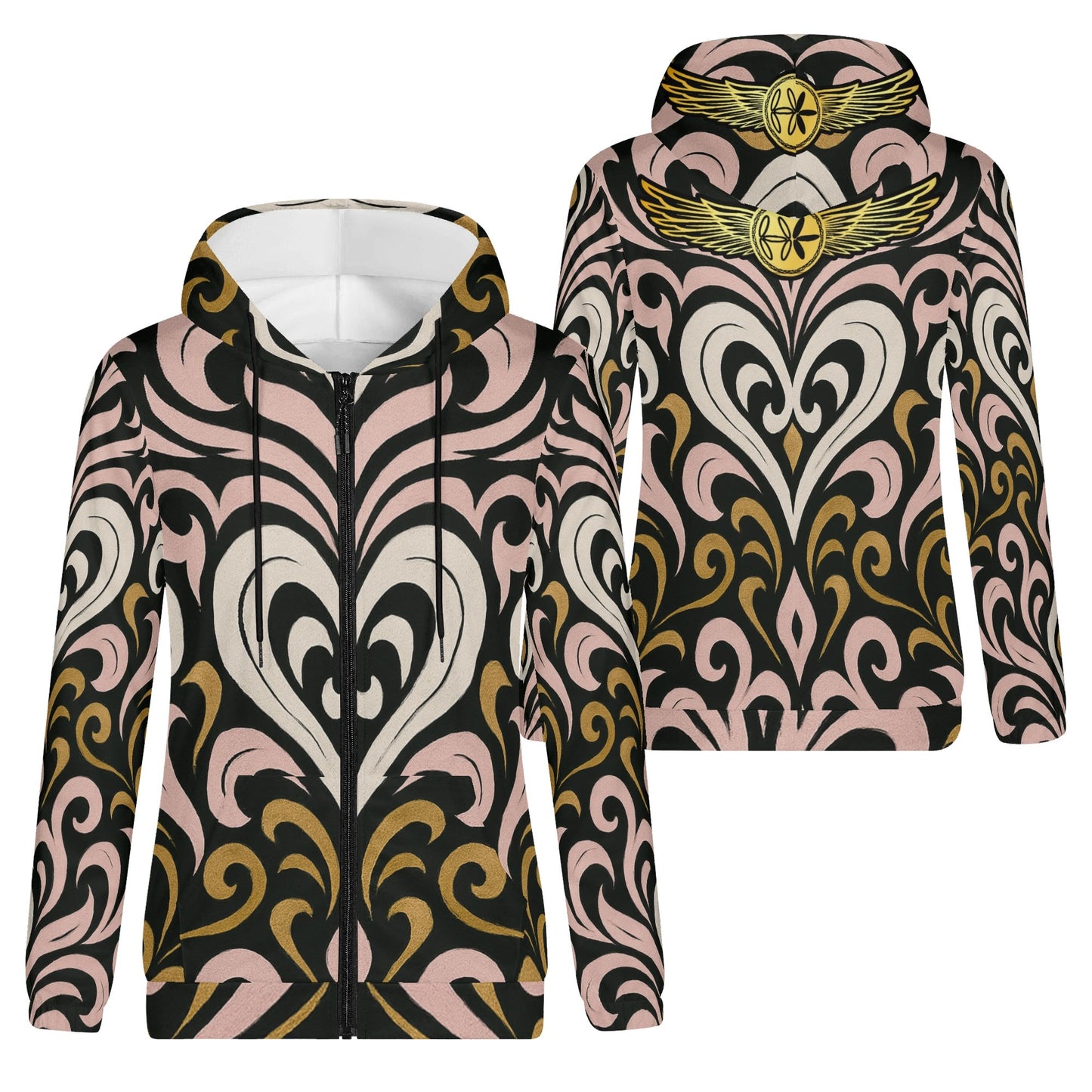 Womens Queen Aura Zipper Jumper Hoodie