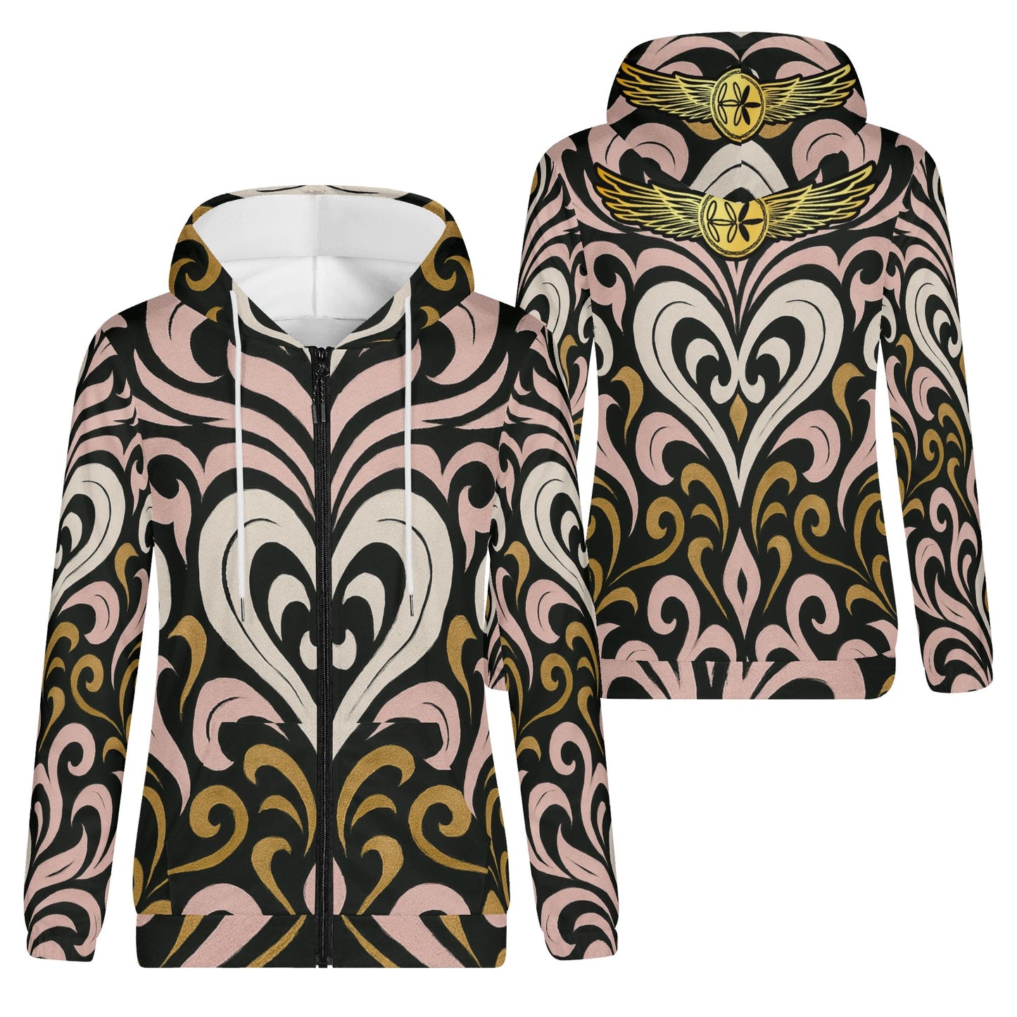 Womens Queen Aura Zipper Jumper Hoodie